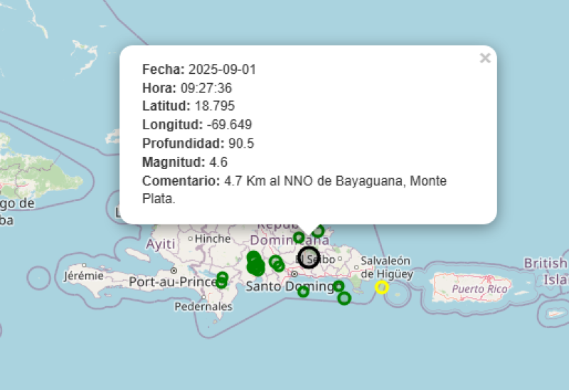 Se registra temblor de tierra de magnitud 4.6