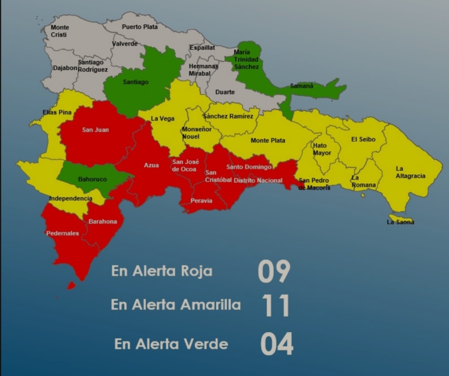 Estas son las nueve provincias bajo alerta roja por la tormenta tropical Melissa