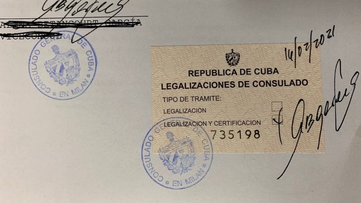 Cuba eliminó la legalización de estos documentos consulares, según Bufetes