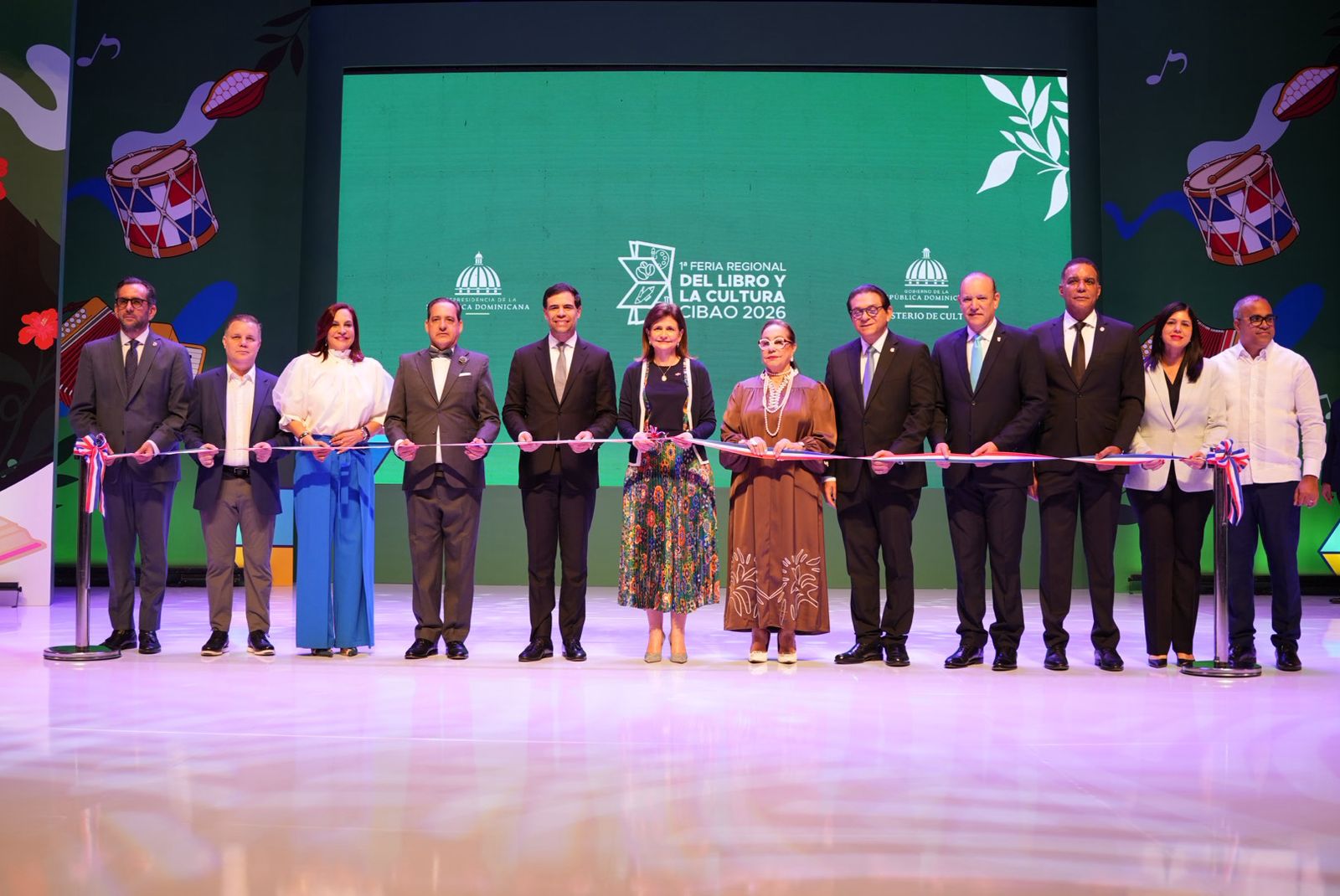 Vicepresidenta Raquel Peña encabeza inauguración de la Feria Regional del Libro y la Cultura Cibao 2026 en Santiago