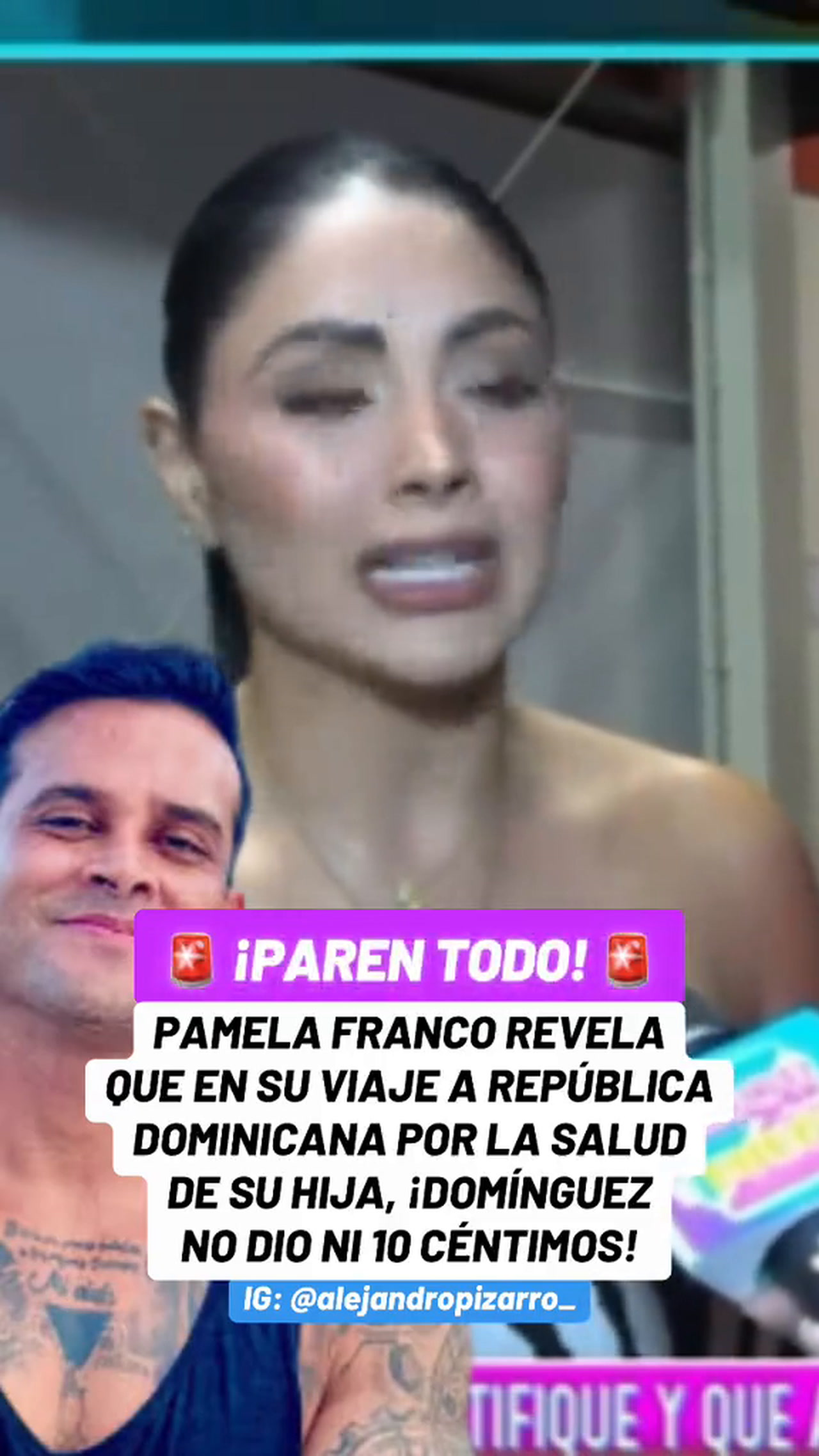 Pamela Franco explota contra Christian Domínguez: 'No dio ni 10 céntimos'