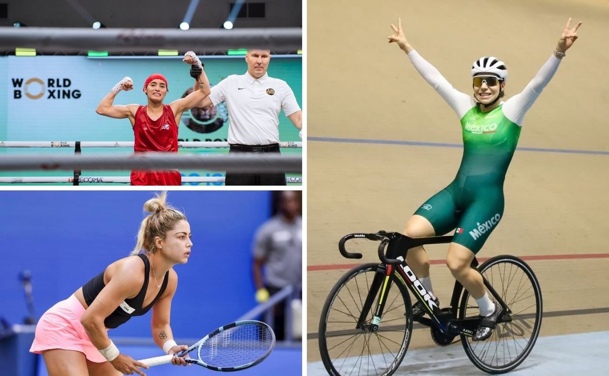 Atletas mexicanas ganan plata en Copas del Mundo de ciclismo y boxeo