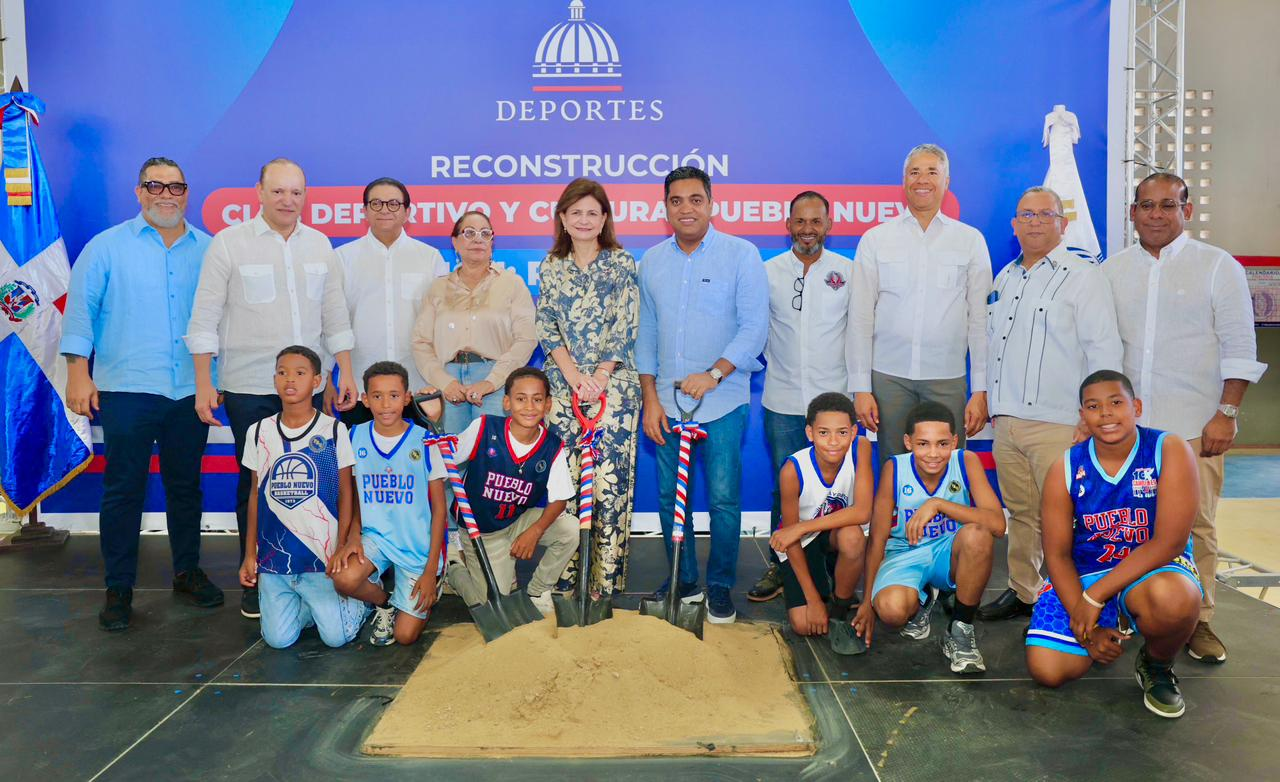 Vicepresidenta Raquel Peña y ministro Kelvin Cruz dan inicio a la reparación del Club Pueblo Nuevo en Santiago – Ministerio de Deportes