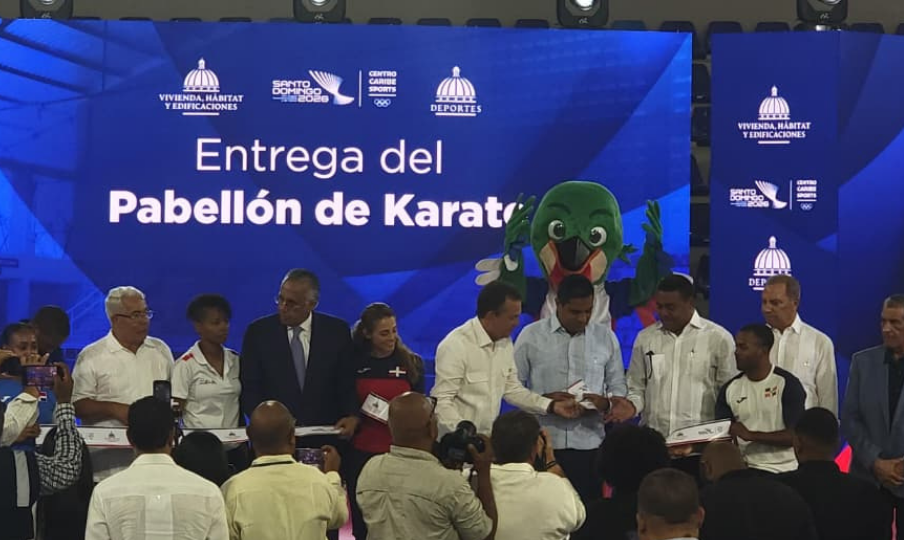 Ministerio de Viviendas entrega Pabellón de Karate rumbo a Santo Domingo 2026